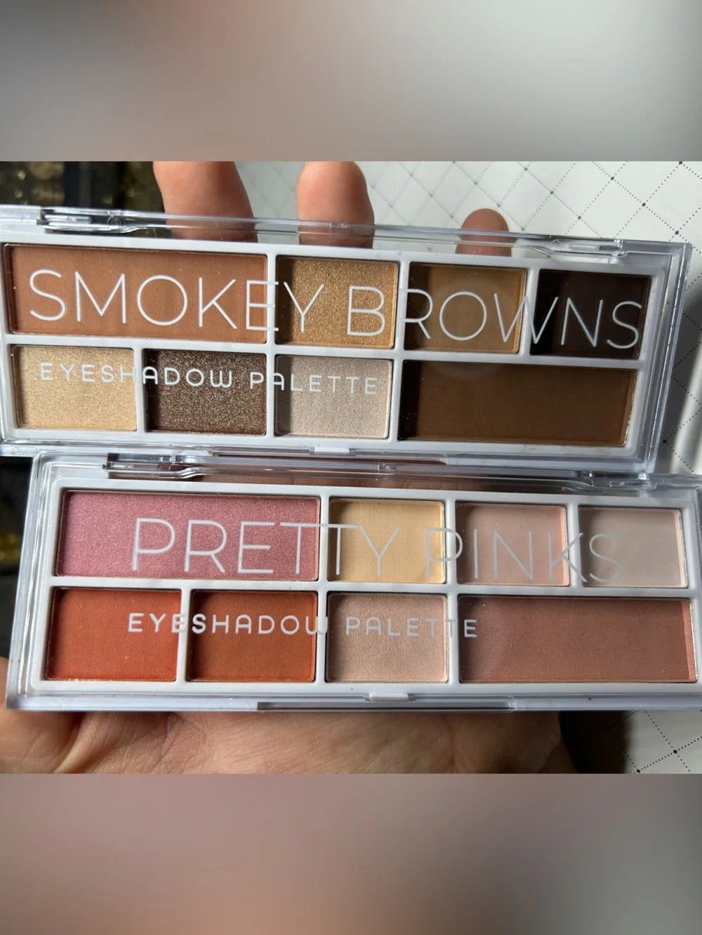 Smokey Browns & Pretty Pinks Eyeshadow Palettes - Dual Set